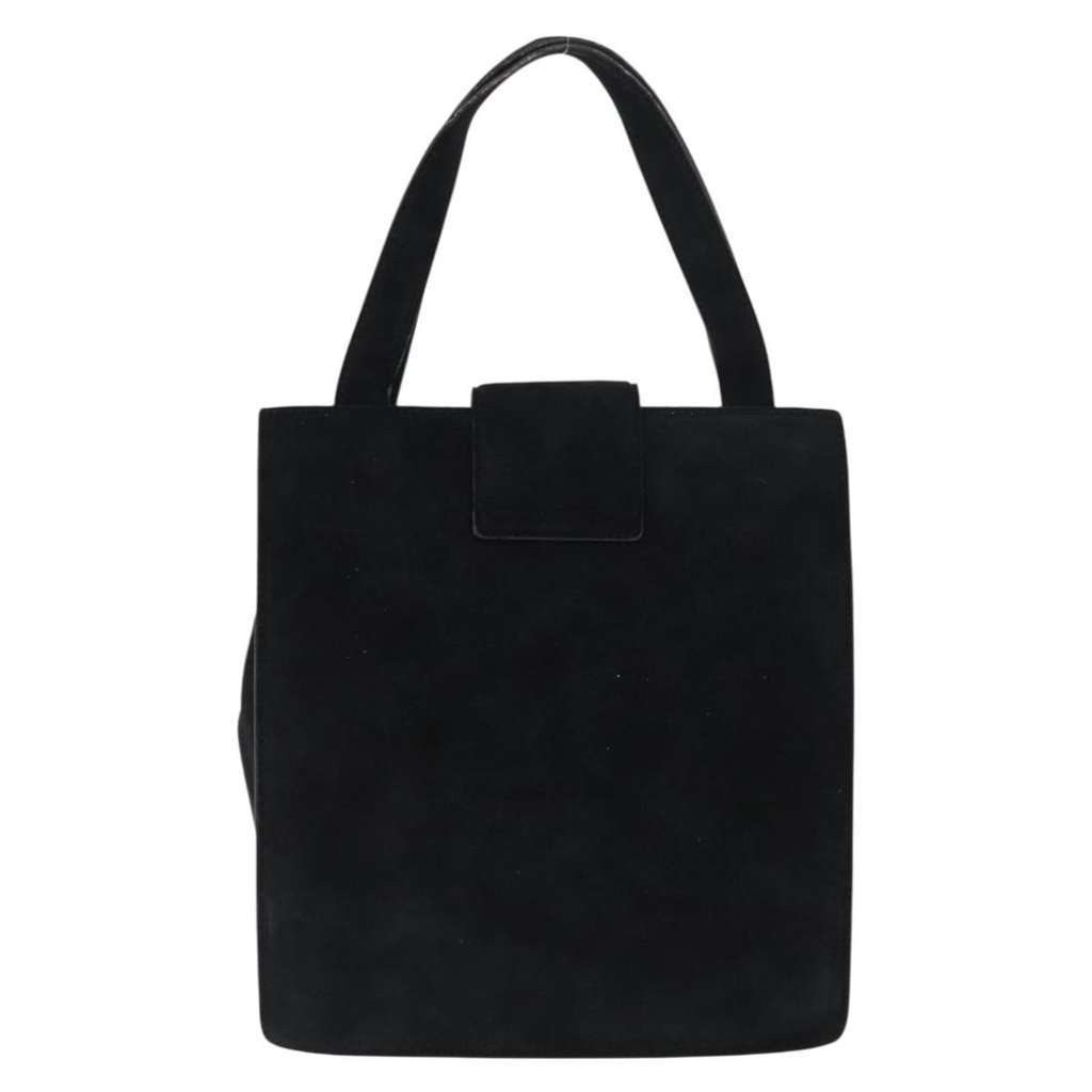 Prada Vintage Handbag Black Suede Good condition - Back View