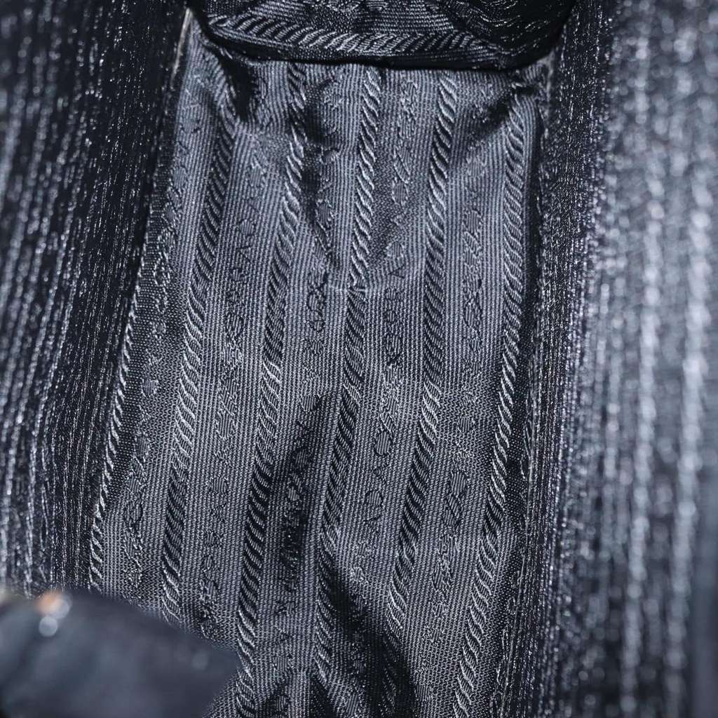 Prada Vintage Handbag Black Suede Good condition - Box View