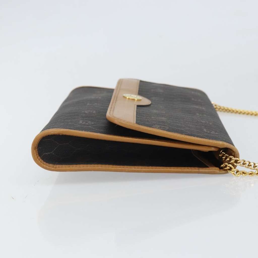 Christian Dior Vintage Honeycomb chain Black Canvas Good condition - Inside View