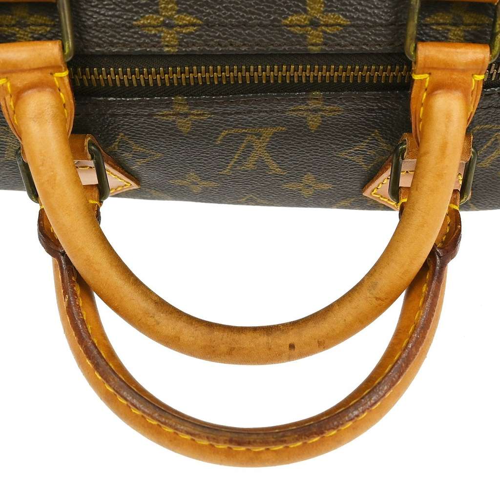 Louis Vuitton Speedy Handbag Brown Canvas Good condition - Inside View