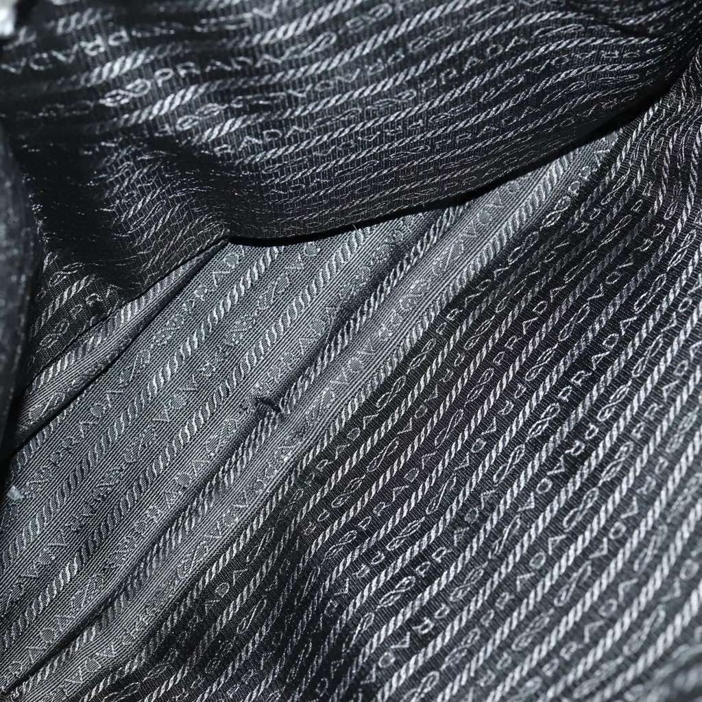 Prada Convertible Front Zip Briefcase Black Fair condition - Box View