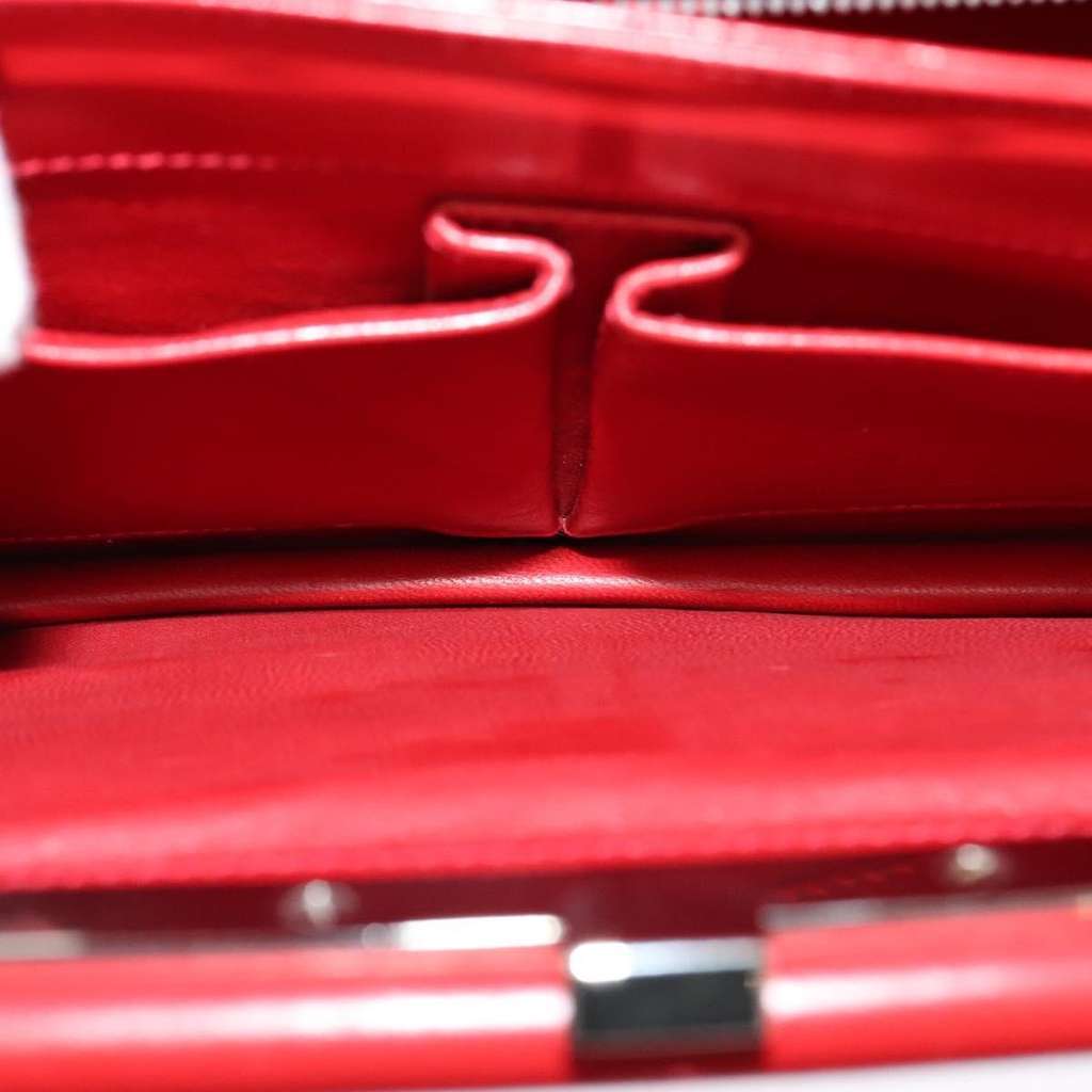 Celine Shoulder Bag Red Leather Good condition - Box View