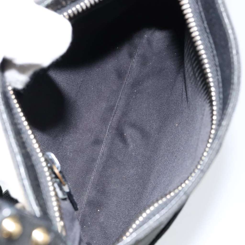 Gucci Vintage Shoulder Bag Black Canvas Good condition - Box View