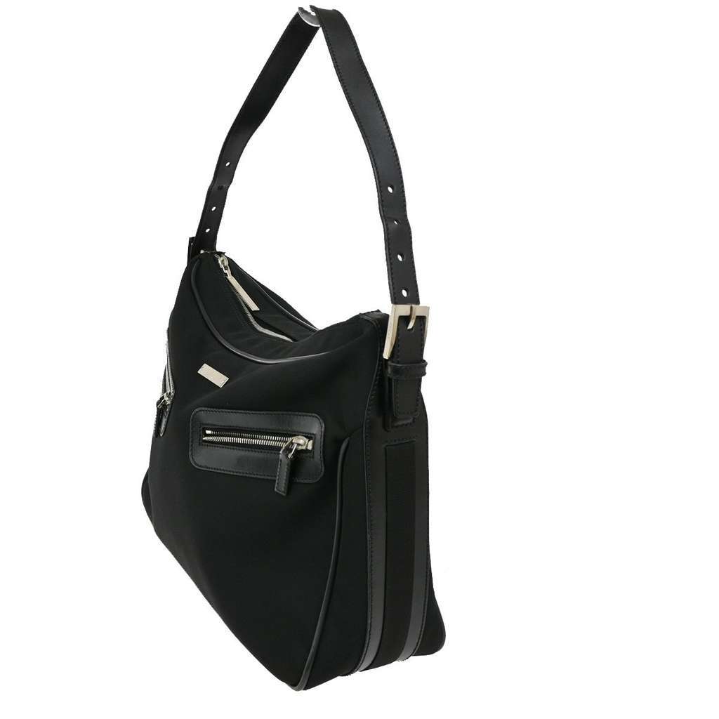 Gucci Vintage Shoulder Bag Black Canvas Good condition - Inside View