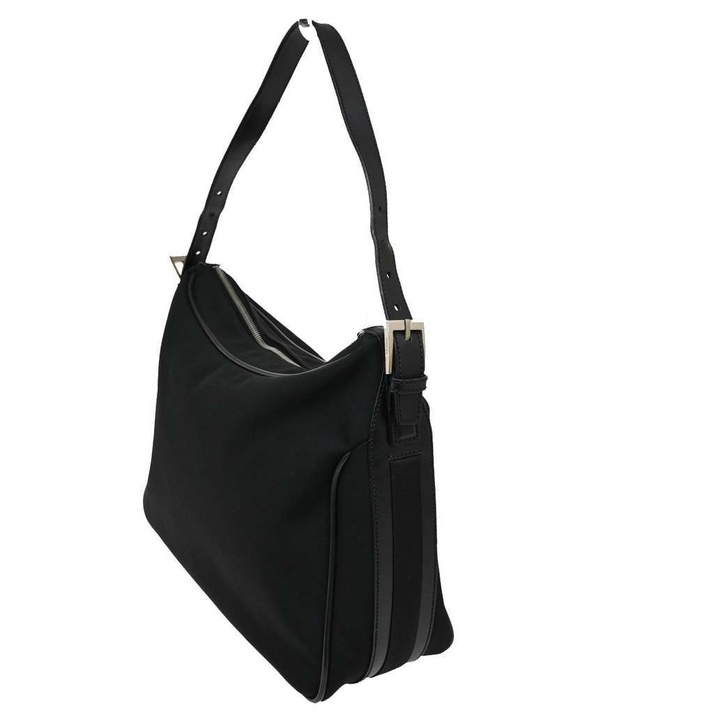 Gucci Vintage Shoulder Bag Black Canvas Good condition - Model View