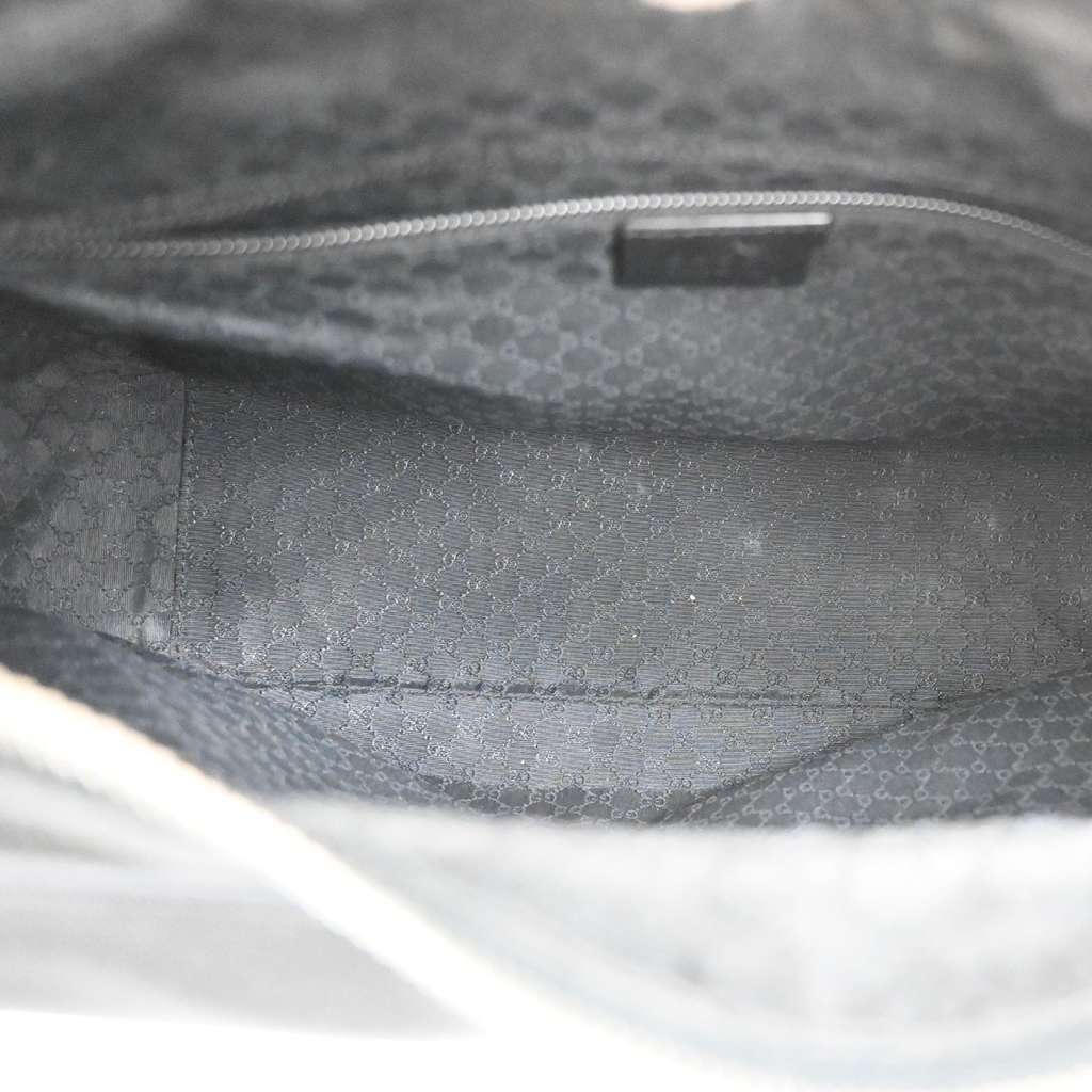 Gucci Vintage Shoulder Bag Black Canvas Good condition - Box View