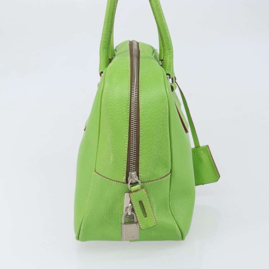 Prada Vintage Handbag Green Leather Fair condition - Inside View