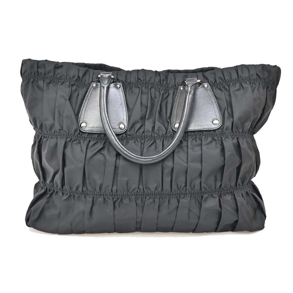 Prada Gaufre Shopping Tote Black Good condition - Back View