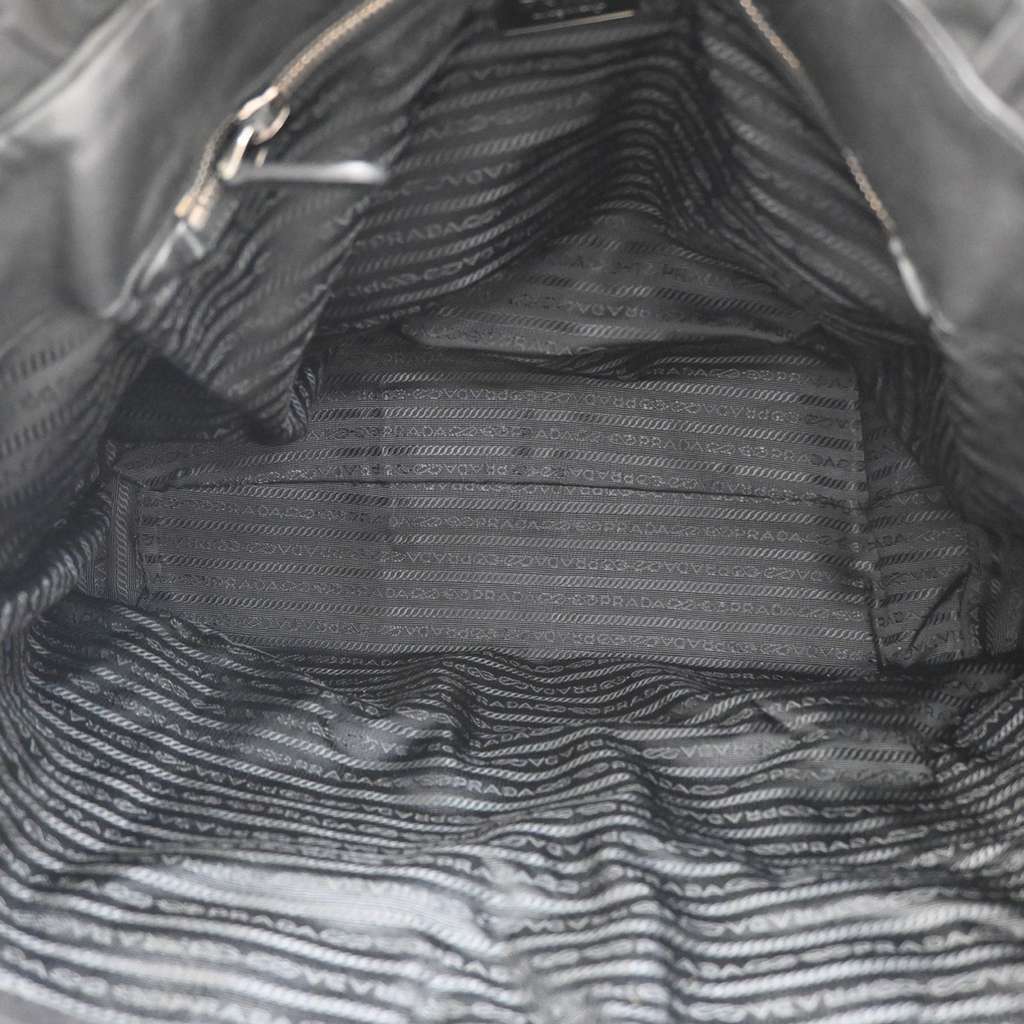 Prada Gaufre Shopping Tote Black Good condition - Box View