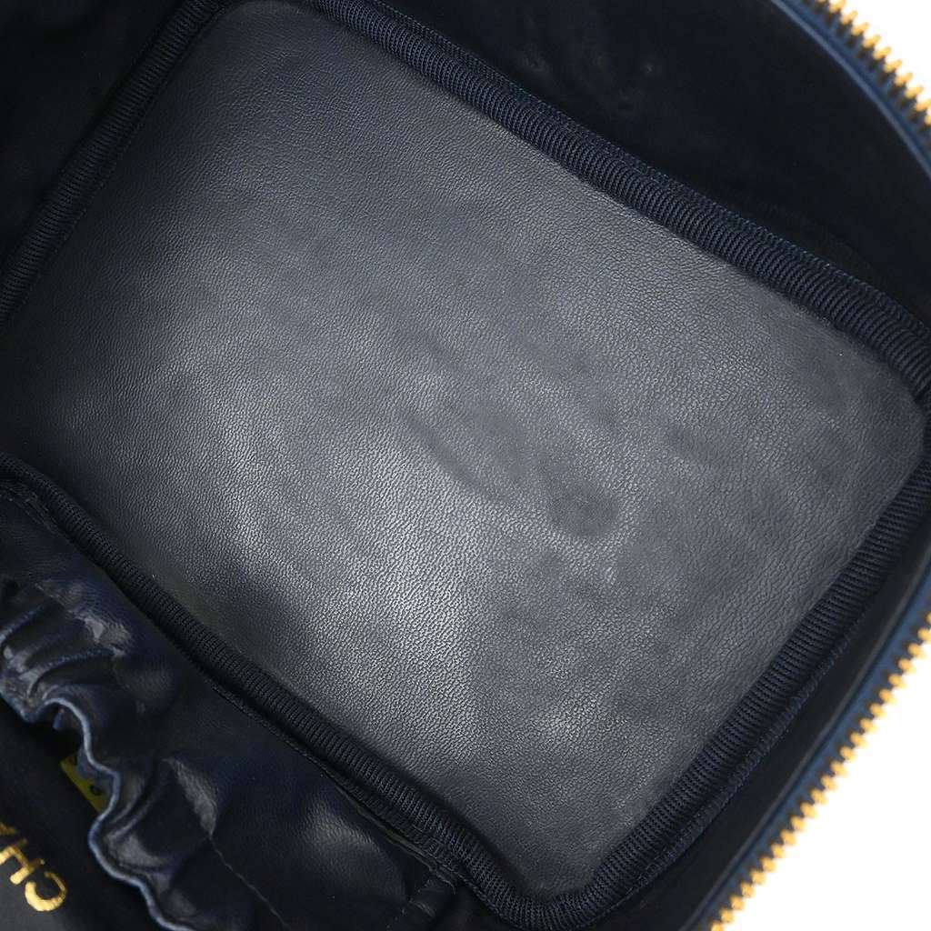 Chanel Vintage Timeless Cosmetic Case Blue Good condition - Inside View