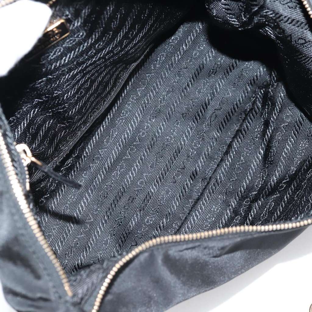 Prada Double Chain Hobo Black Good condition - Box View