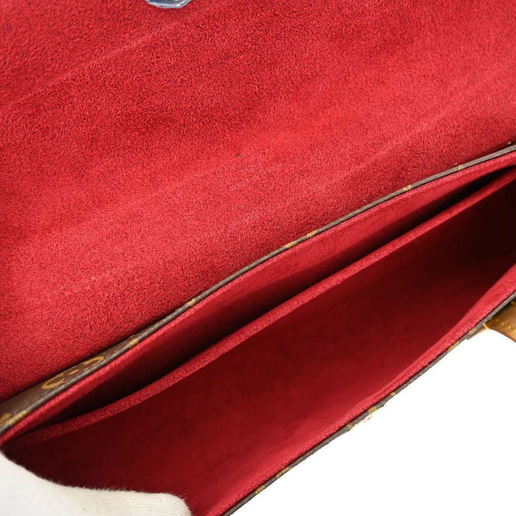 Louis Vuitton Sonatine Handbag Brown Canvas Good condition - Inside View