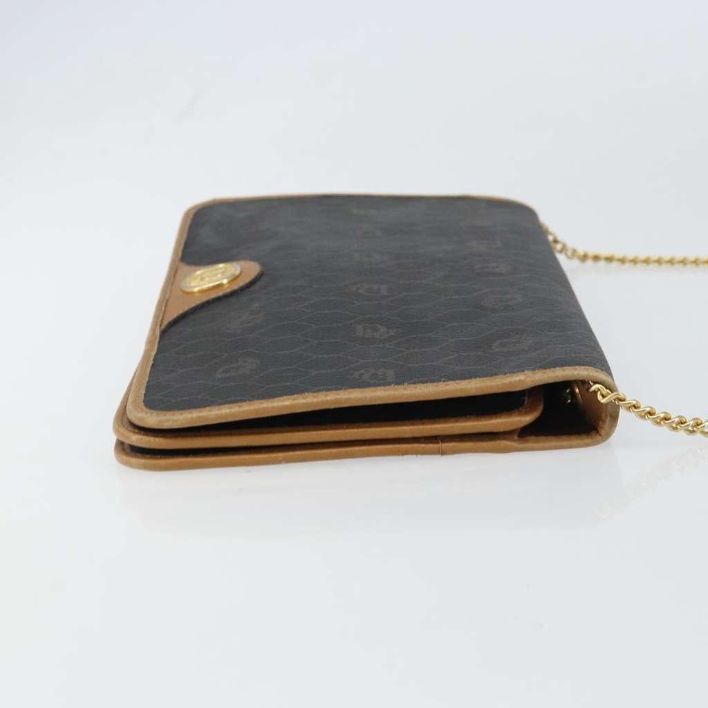 Christian Dior Vintage honeycomb clutch Black Canvas Good condition - Inside View