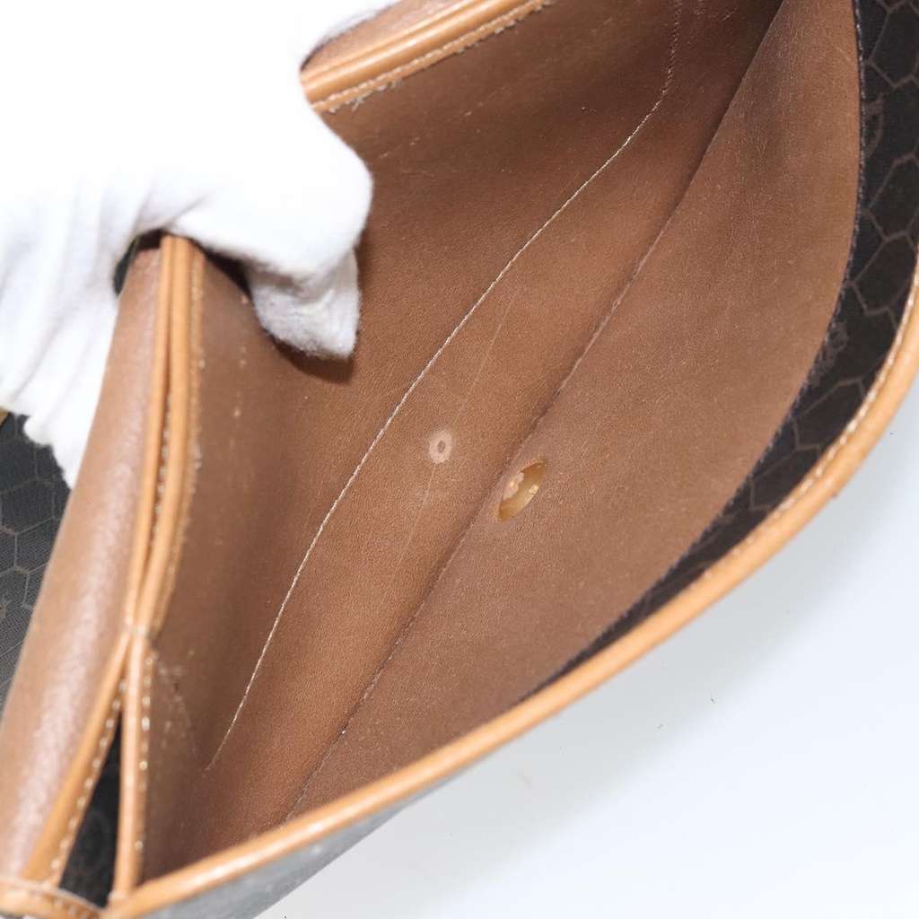 Christian Dior Vintage honeycomb clutch Black Canvas Good condition - Box View