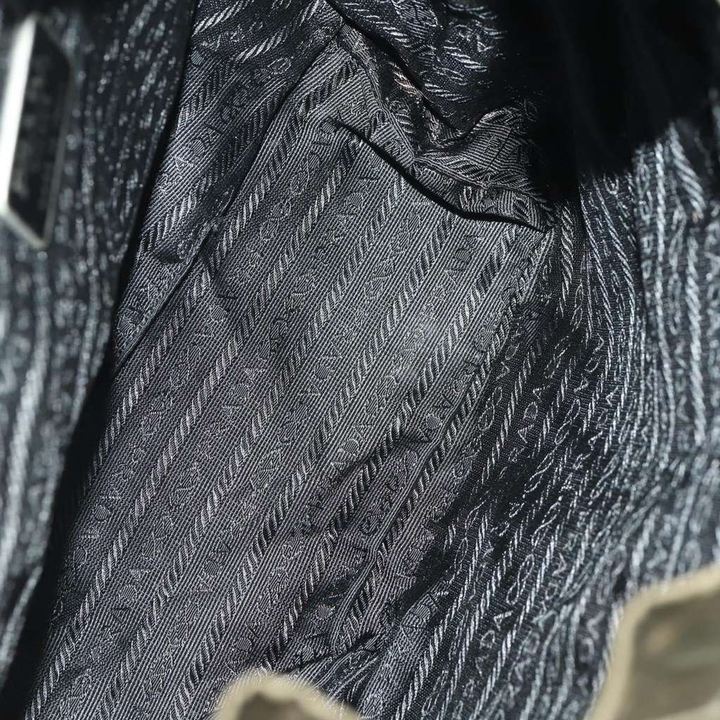 Prada Double Front Pocket Backpack Khaki Good condition - Box View