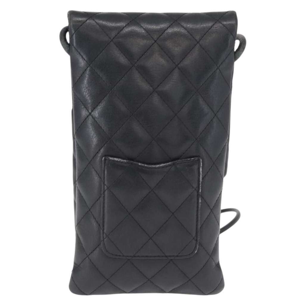 Chanel Cambon Flap Crossbody Bag Silver Leather Good condition - Back View