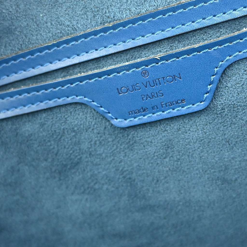 Louis Vuitton Saint Jacques Handbag Blue Leather Good condition - Model View