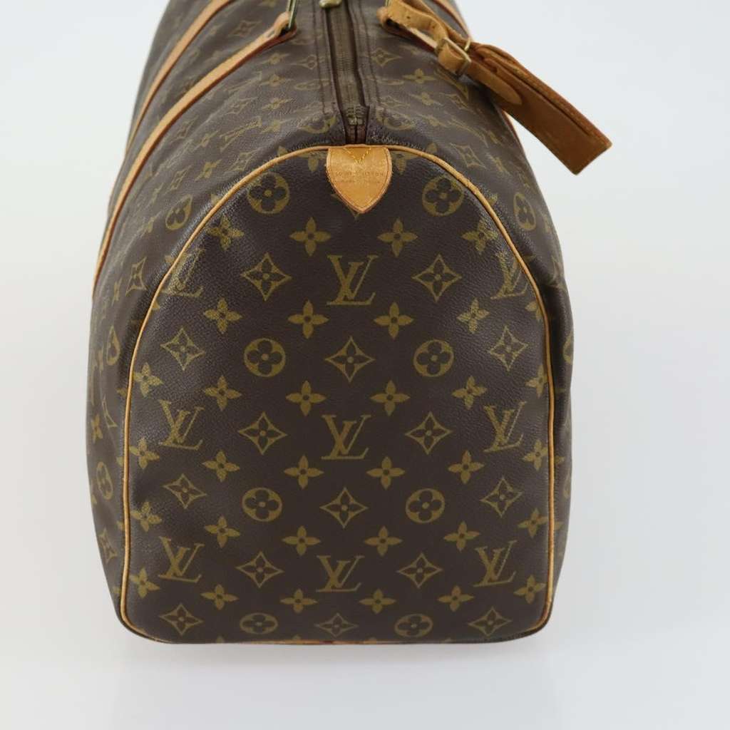 Louis Vuitton Keepall Bag Brown Canvas Fair condition - Model View