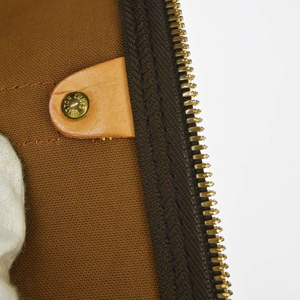 Louis Vuitton Keepall Bandouliere Bag Brown Canvas Good condition - Box View