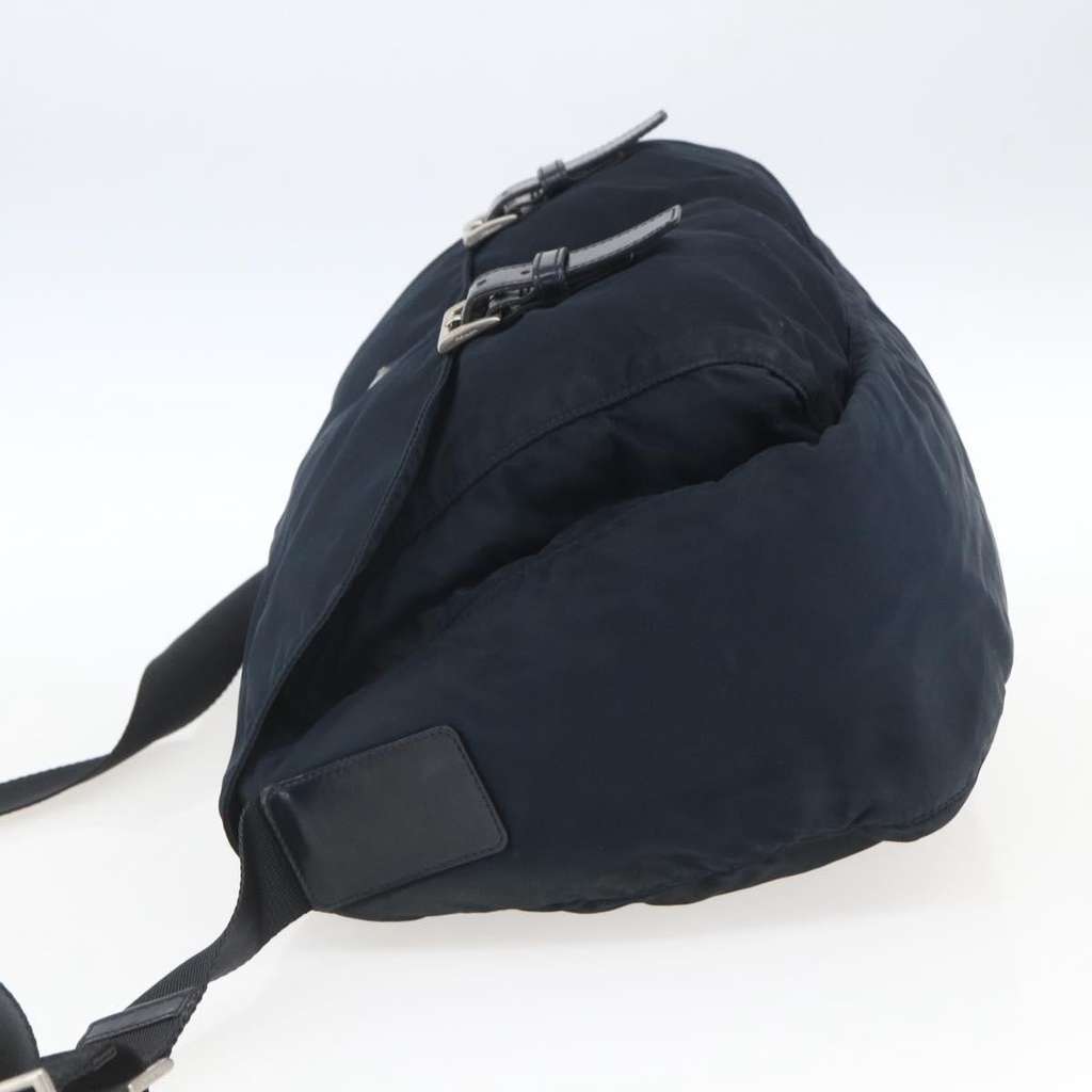 Prada Zip Buckle Messenger Bag Navy Fair condition - Inside View