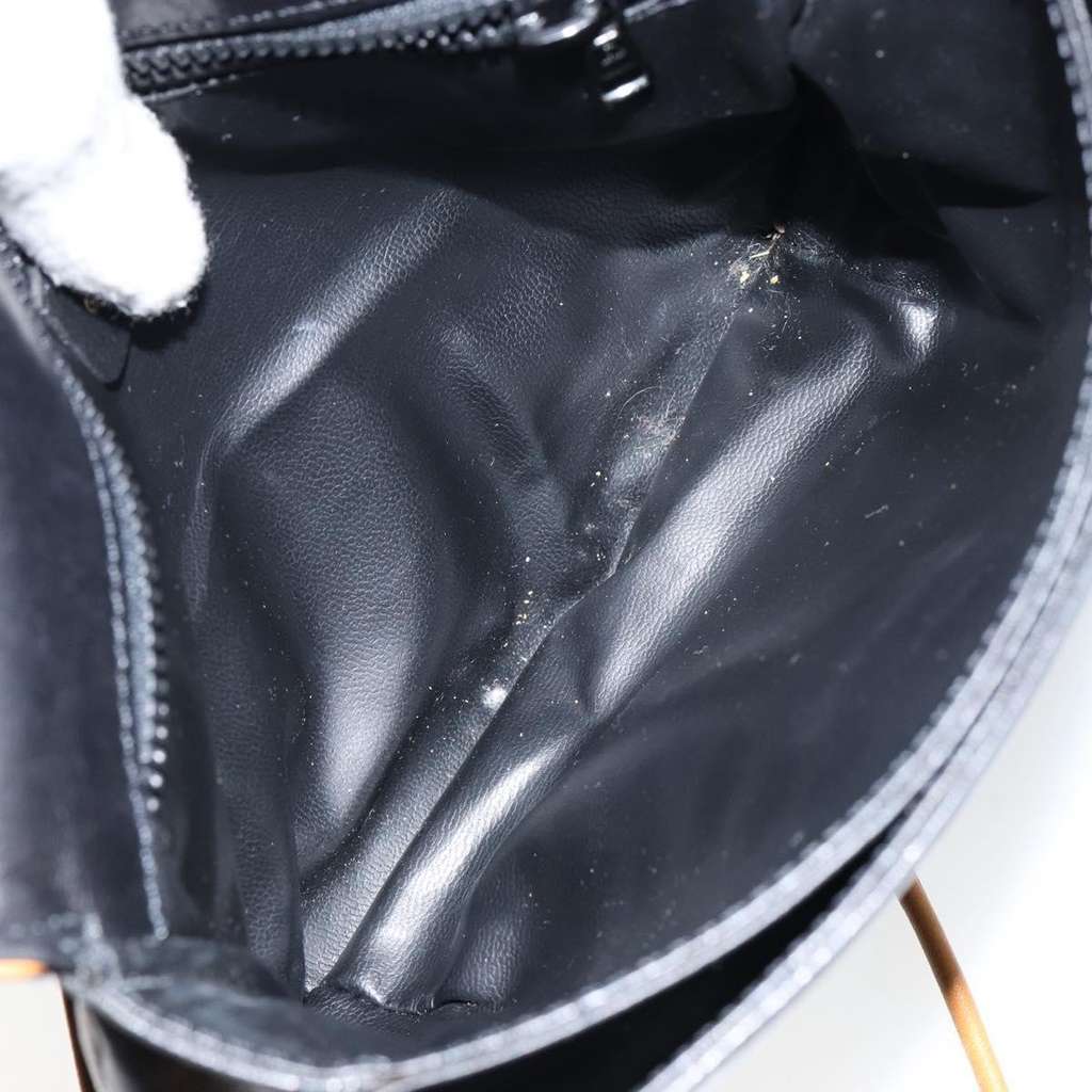 Celine Vintage Flap Shoulder Bag Navy Leather Good condition - Box View