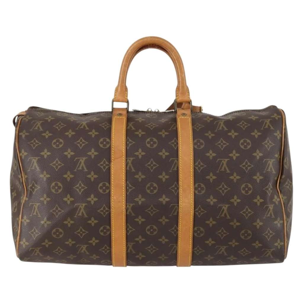 Louis Vuitton Keepall Bag Brown Canvas Good condition - Back View