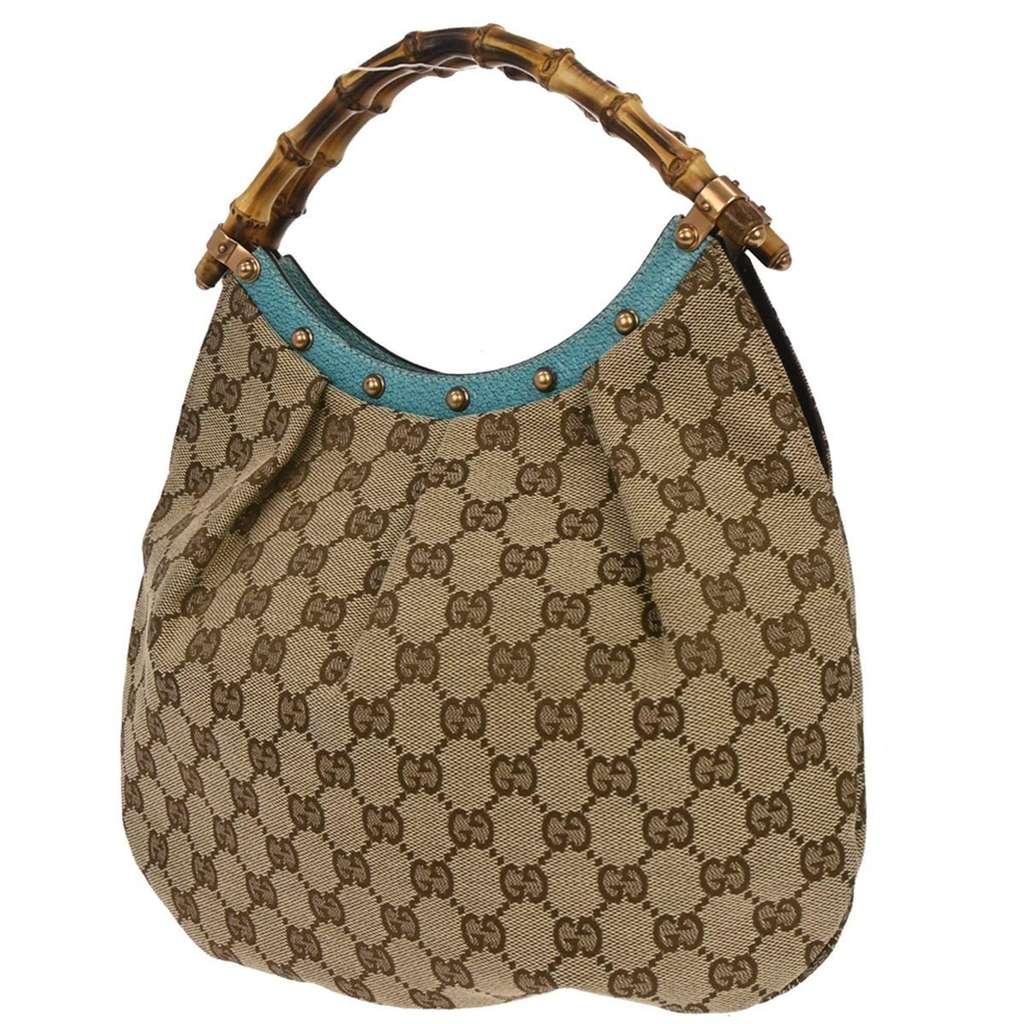 Gucci Vintage Bamboo Hobo Other Canvas Good condition - Back View
