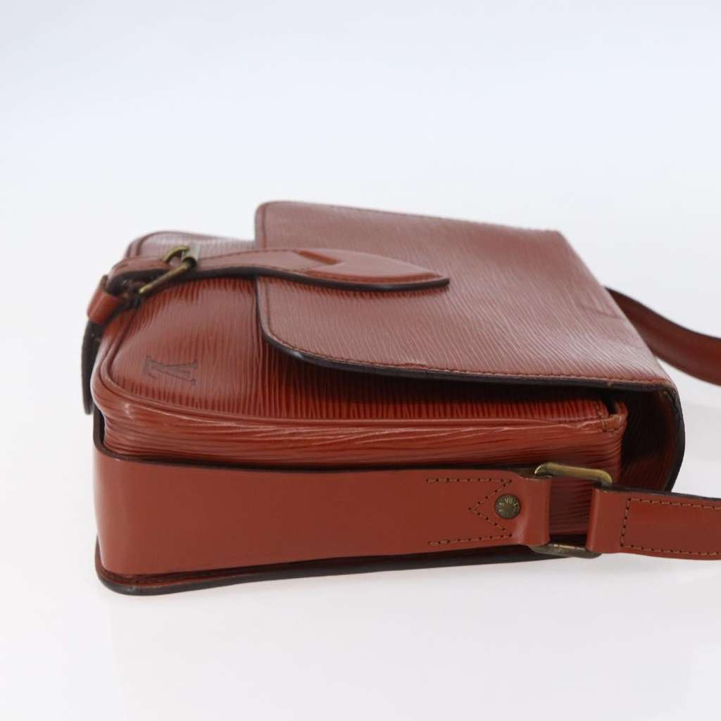 Louis Vuitton Cartouchiere Handbag Brown Leather Good condition - Model View