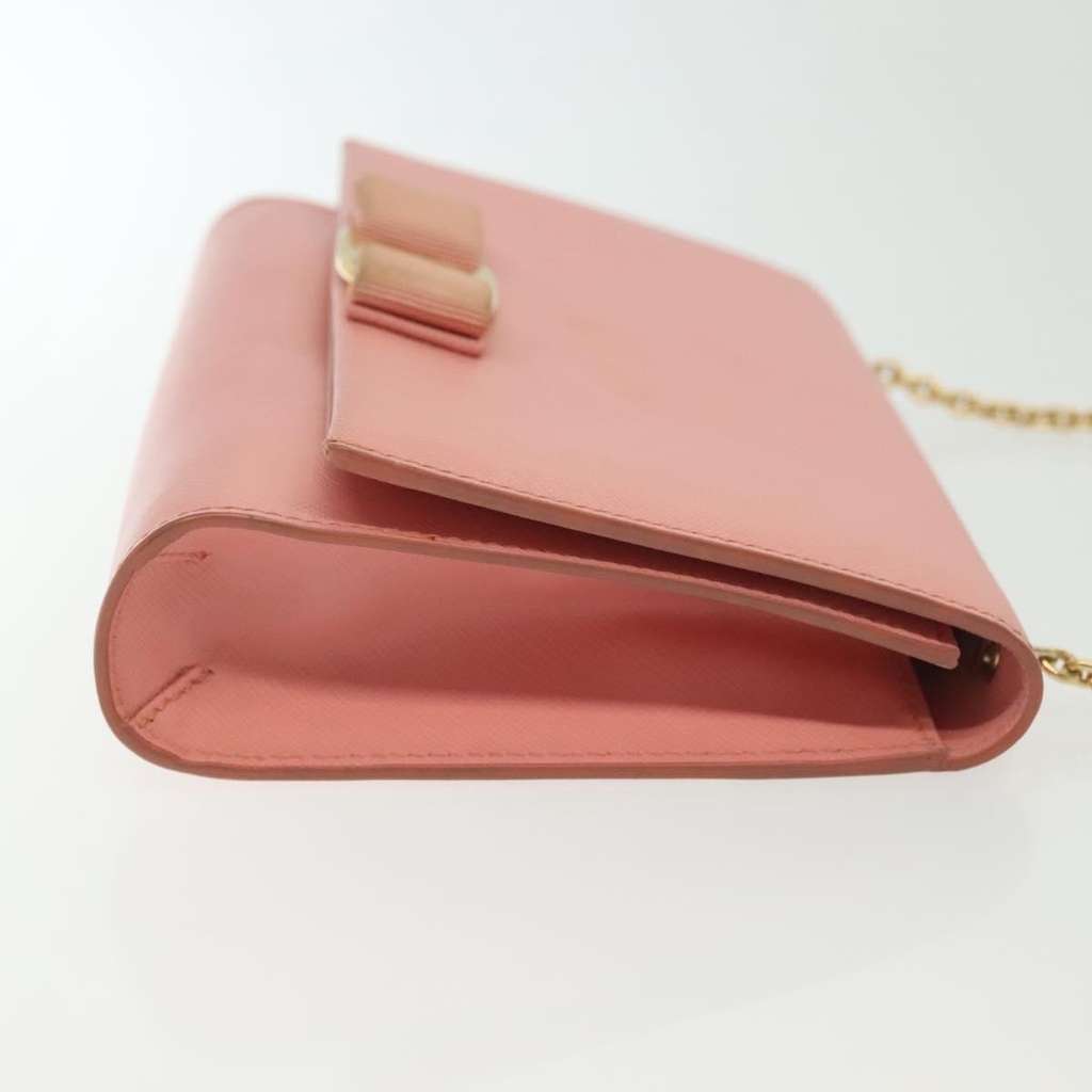 Salvatore Ferragamo Ginny Crossbody Bag Pink Leather Good condition - Inside View