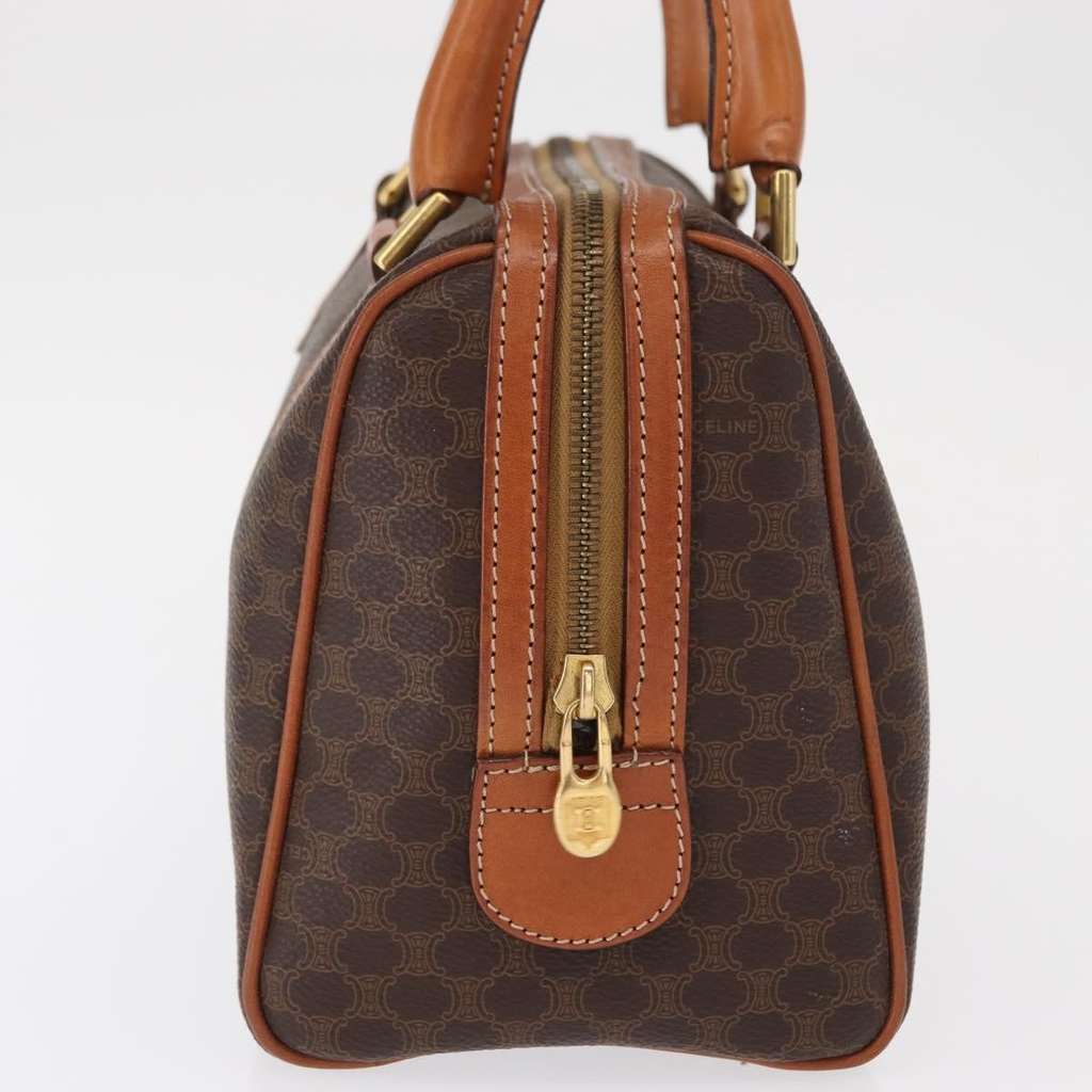 Celine Vintage Macadam Boston bag Brown Canvas Good condition - Model View