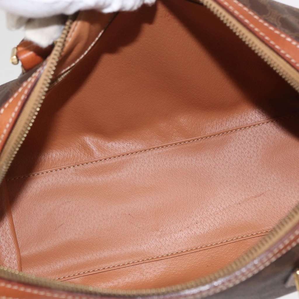 Celine Vintage Macadam Boston bag Brown Canvas Good condition - Box View