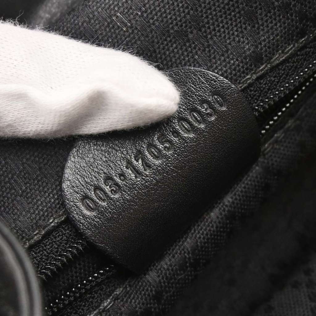 Gucci Vintage Bamboo Backpack Black Leather Fair condition - Box View