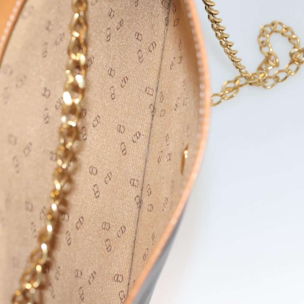 Christian Dior Vintage CD Chain Flap Shoulder Bag Black Good condition - Box View