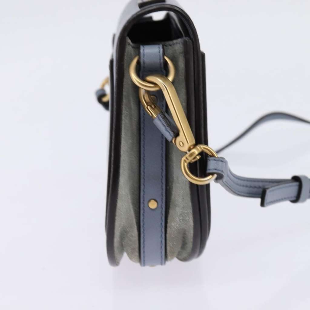 Chloe Nile Crossbody Bag Blue Leather Good condition - Inside View