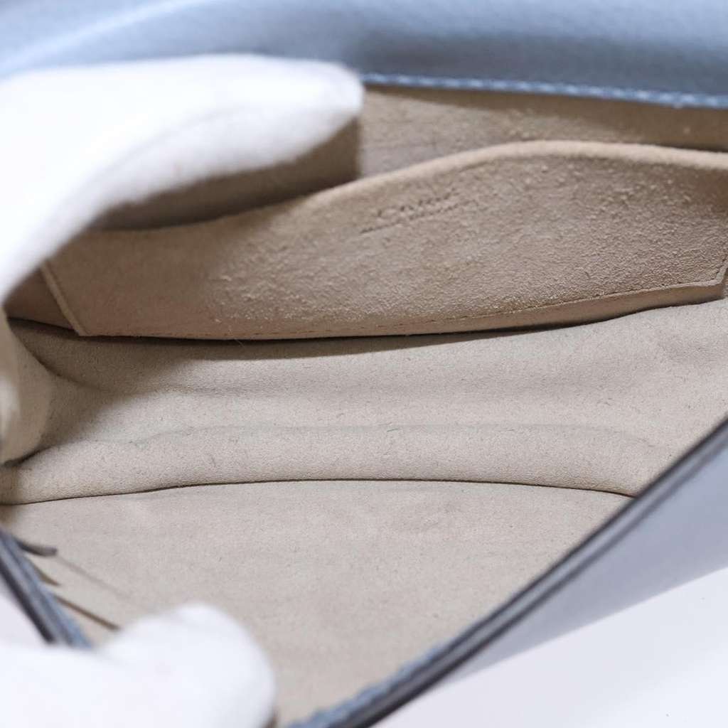 Chloe Nile Crossbody Bag Blue Leather Good condition - Box View