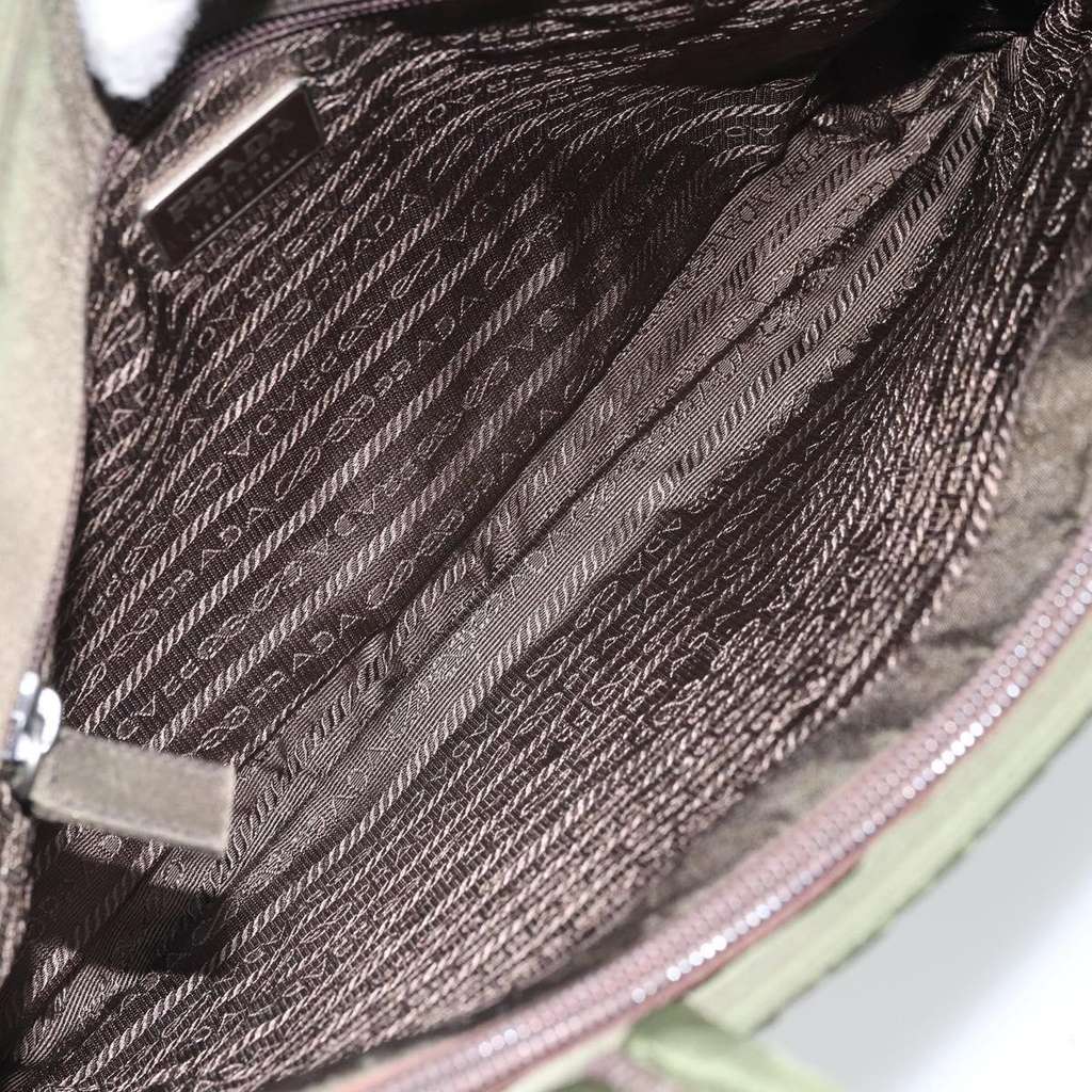 Prada Vintage Zip Handbag Green Good condition - Box View