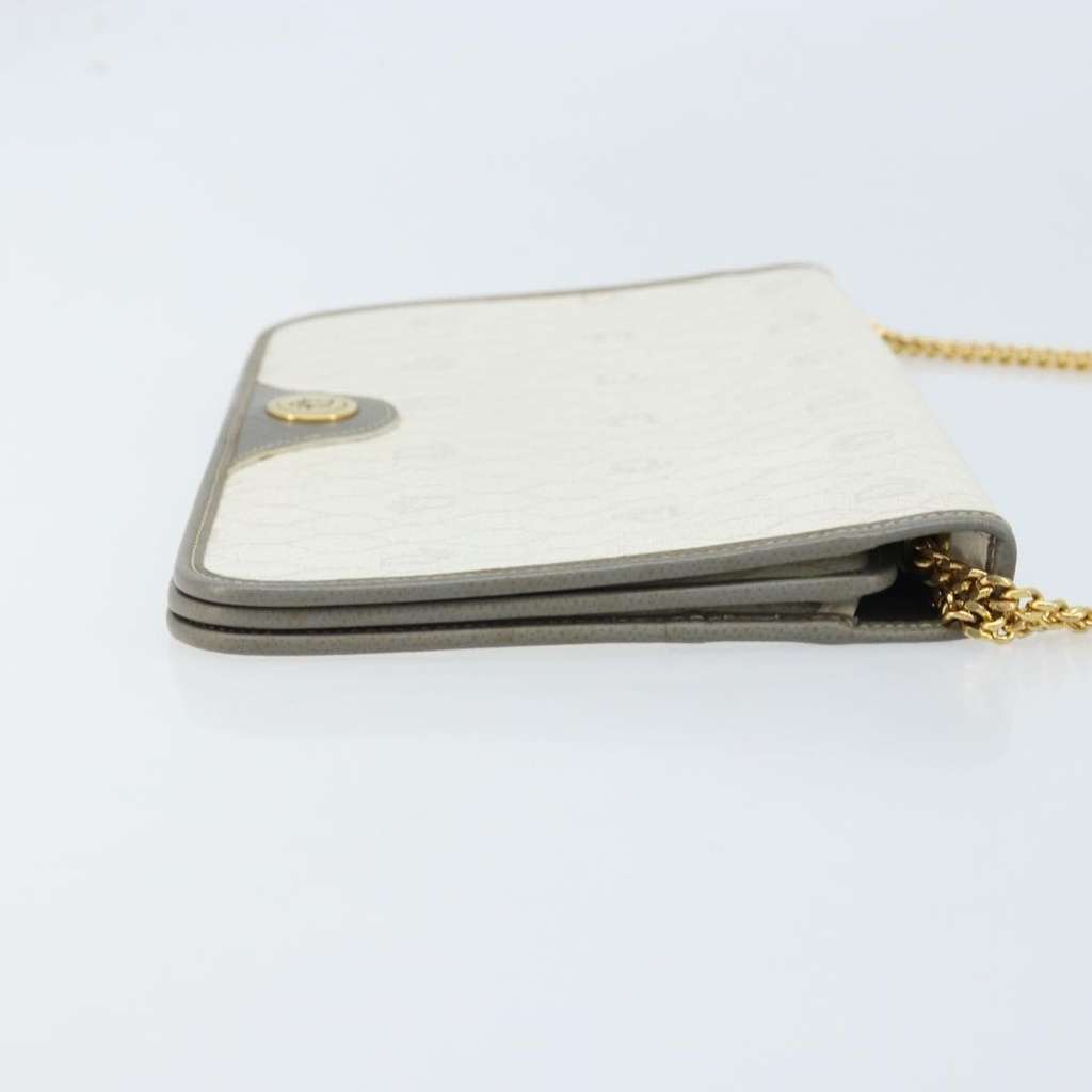 Christian Dior Vintage Honeycomb chain White Canvas Good condition - Inside View