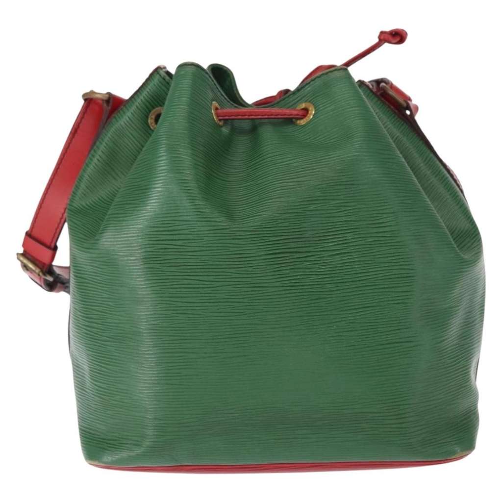 Louis Vuitton Bicolor Petit Noe Handbag Green Leather Fair condition - Back View