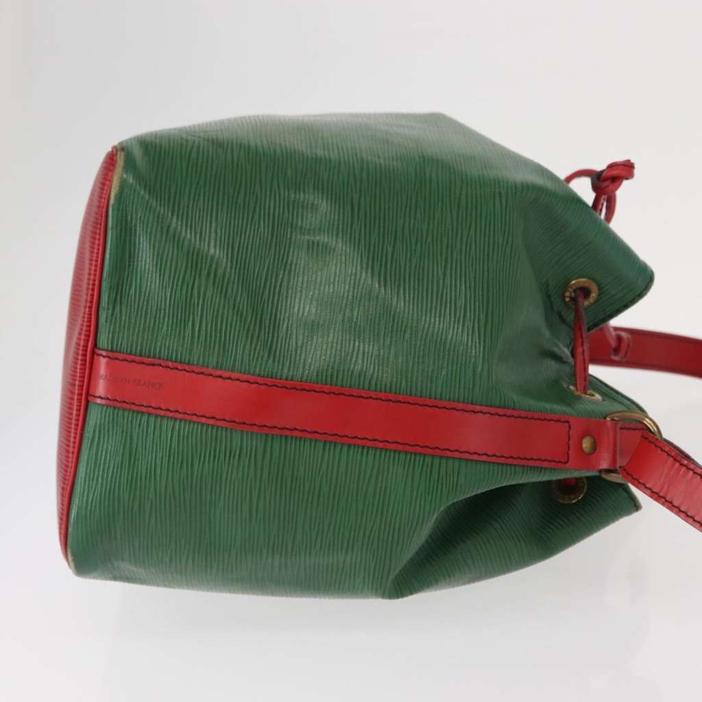Louis Vuitton Bicolor Petit Noe Handbag Green Leather Fair condition - Inside View