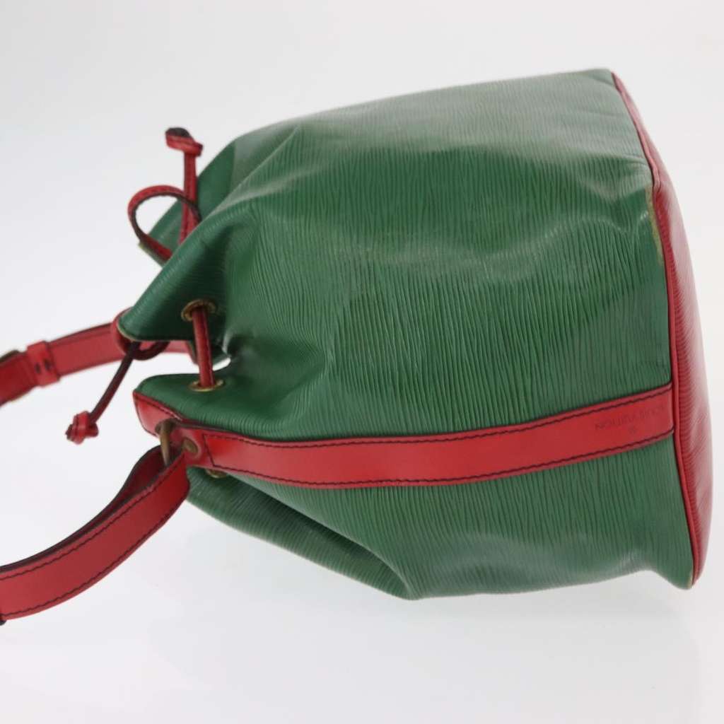 Louis Vuitton Bicolor Petit Noe Handbag Green Leather Fair condition - Model View