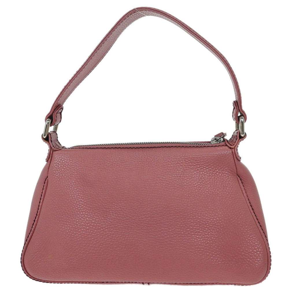 Chanel Lax Front Zip Bag Pink Leather Good condition - Back View