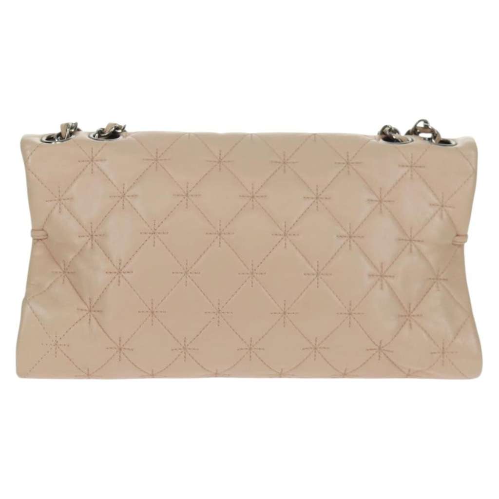 Chanel 2.55 Shoulder bag Pink Leather Good condition - Back View