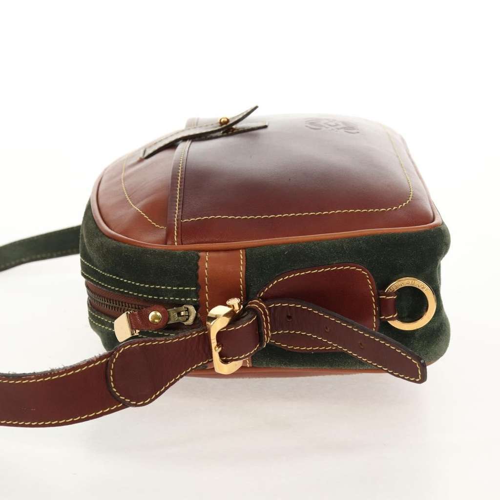 Loewe Anagram Shoulder Bag Brown Suede Good condition - Inside View