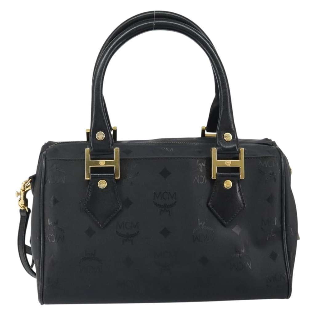 Mcm Visetos logogramme Handbag Black Good condition - Back View