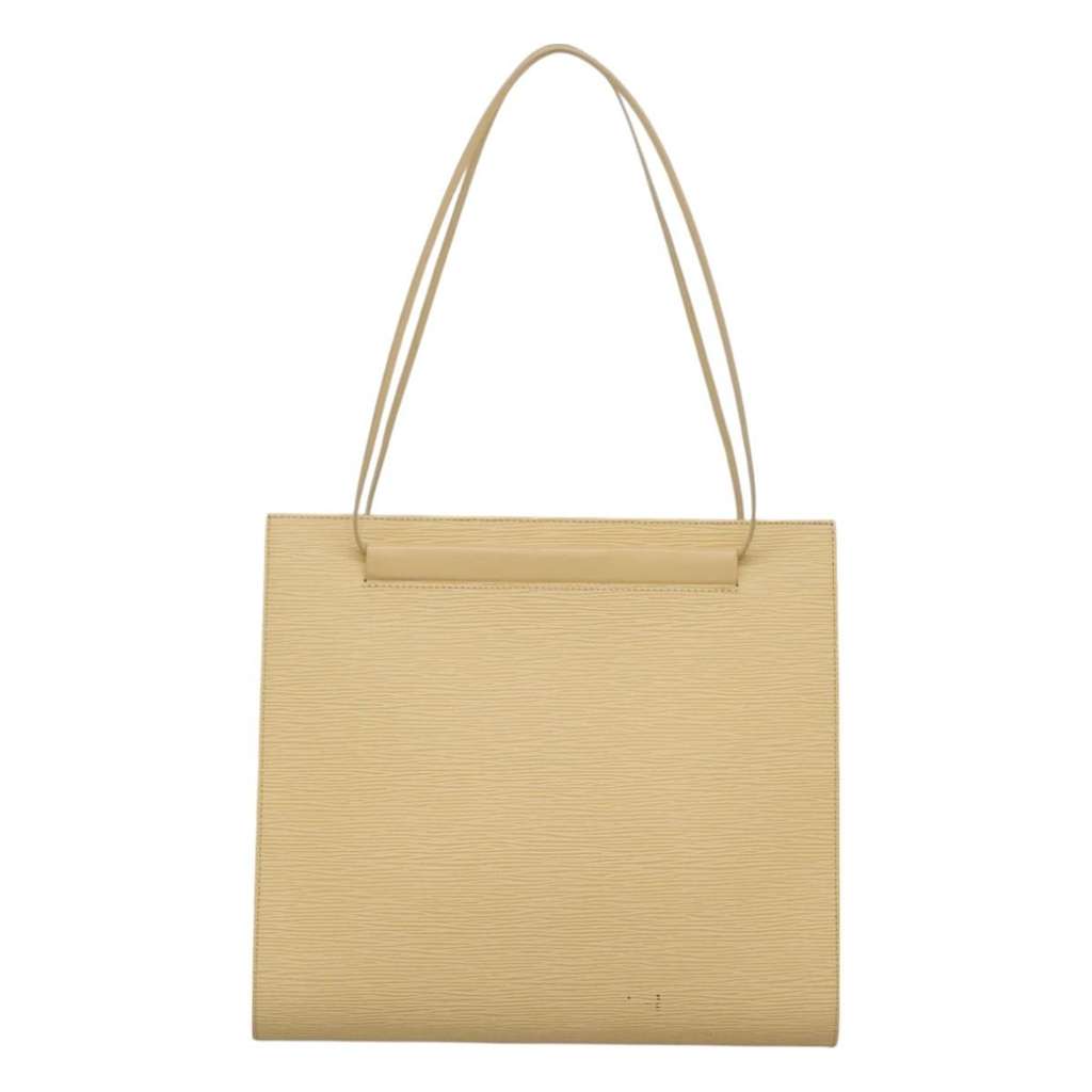Louis Vuitton Saint Tropez Handbag Beige Leather Good condition - Back View