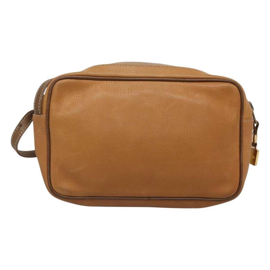 Loewe Anagram Clutch Bag Brown Leather Good condition - Back View