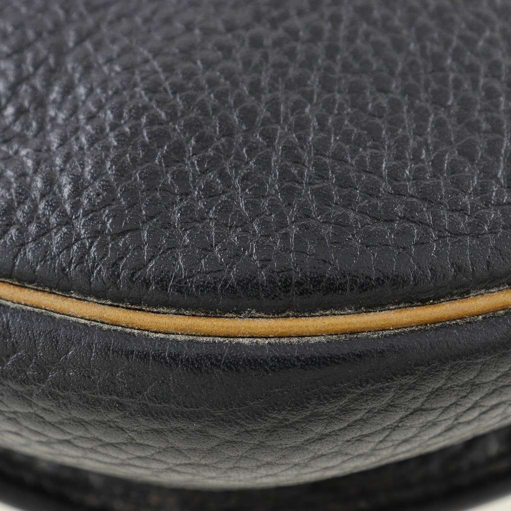 Christian Dior CD Shoulder bag Black Leather Good condition - Box View