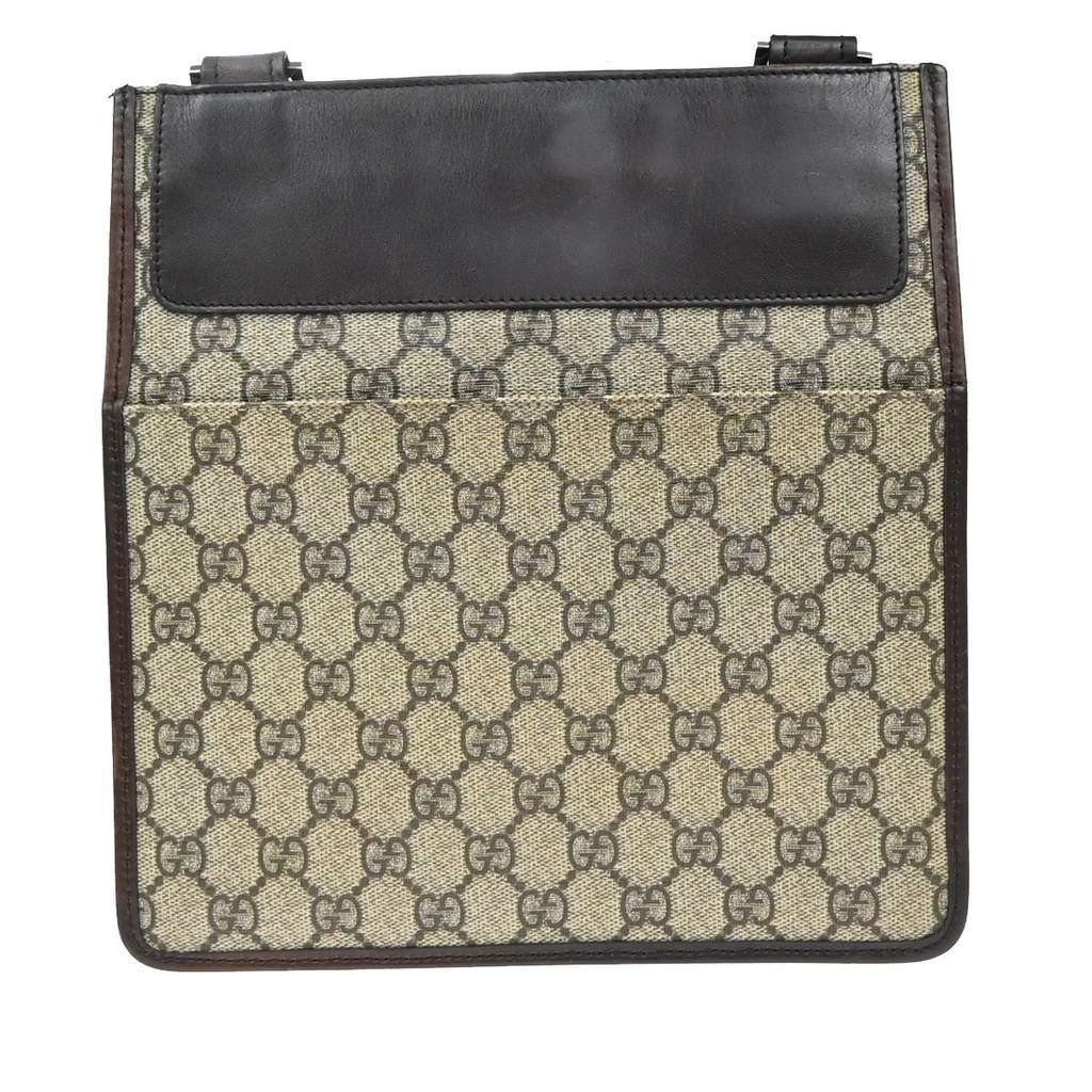 Gucci Front Pocket Messenger Brown Good condition - Back View