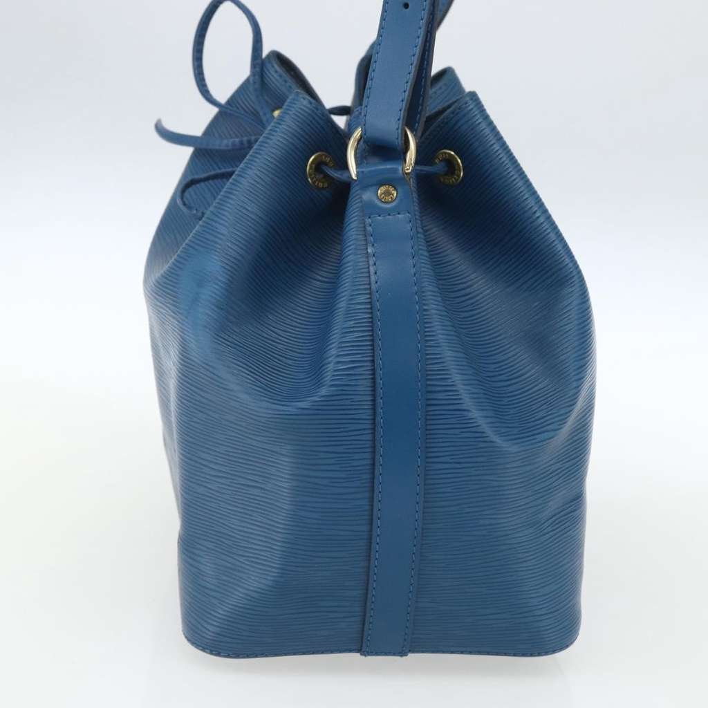 Louis Vuitton Petit Noe Handbag Blue Leather Fair condition - Model View
