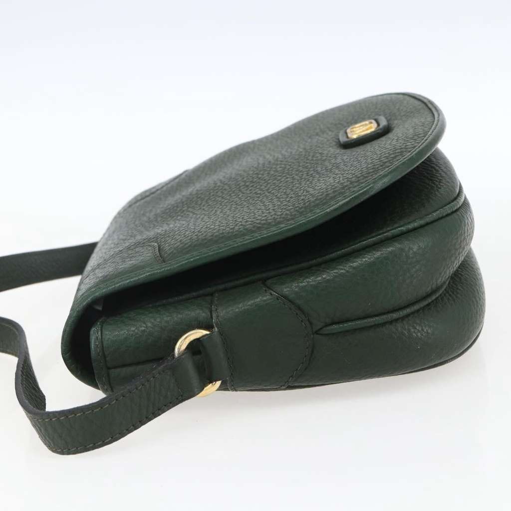 Valentino Garavani VLogo Shoulder Bag Green Leather Good condition - Inside View